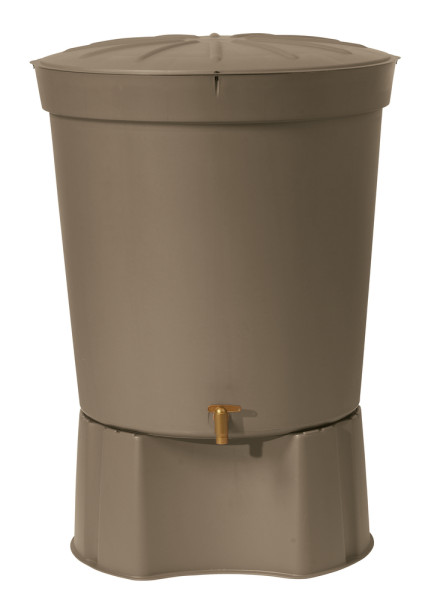 Graf Regentonne rund kompl.Siena taupe 300l