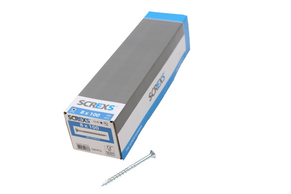 SWG Holzbauschraube Vz Tx 40 8.0x100 m. Senkkopf - 100 Stück