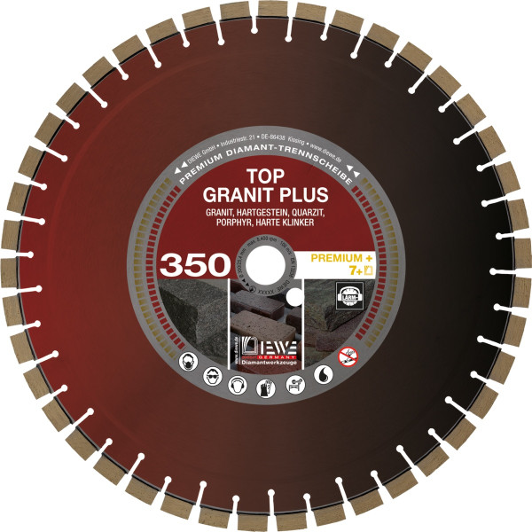 Diamentowa tarcza do cięcia Diewe TOP GRANIT PLUS (sandwich) Ø300mm 25,4