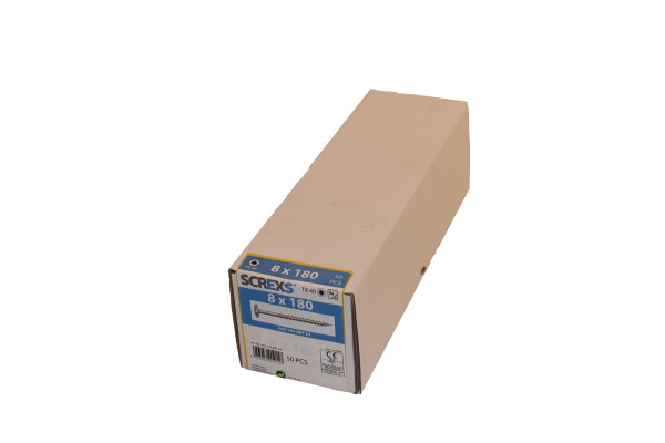 SWG Holzbauschraube Vz Tx 40 8.0x180 m. Tellerkopf - 50 Stück