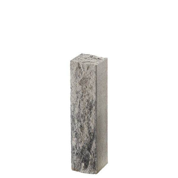 Endpalisade Via Leano 15x14x60cm nero bianco gebr. kugelgestrahlt