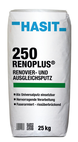 Hasit 250 Renoplus 1mm 25kg bag renovation and leveling plaster