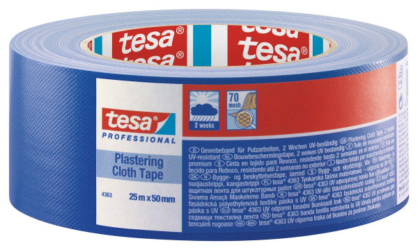 tesa® Taśma czyszcząca UV 25mx50mm niebieska - 4363