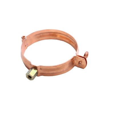 Lehmann CU drain pipe clamp DN80mm with threaded socket M8/M10