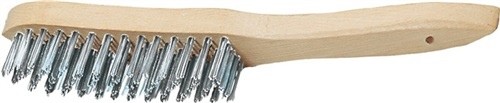 Drahtbürste L.295mm Gussstahldraht 0.35mm 3-reihig