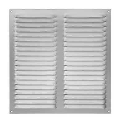 Upmann Wetterschutzgitter Alu 30x30 m. Fliegendraht weiß