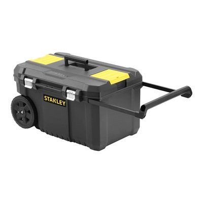 Skrzynia montażowa SBD Essential w zestawie: skrzynka 50 L oraz skrzynka narzędziowa 25" i 19".
