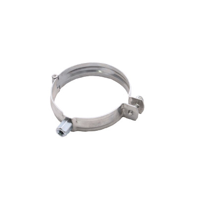 LEH ZN Ablaufrohrschelle DN120mm m. Gewindemuffe M8/M10