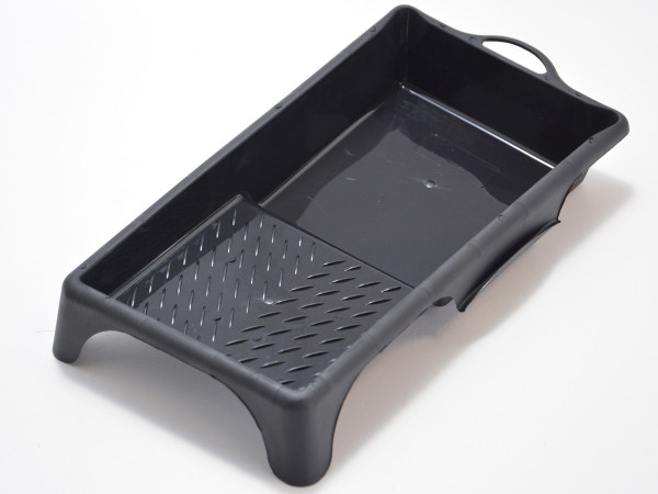 Farbwanne Kunststoff schwarz 15x30cm für Walzen bis 12cm