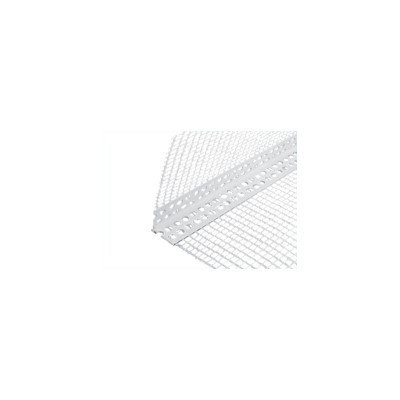 Baufas Eckprofilwinkel PVC 260x10x15cm weiß