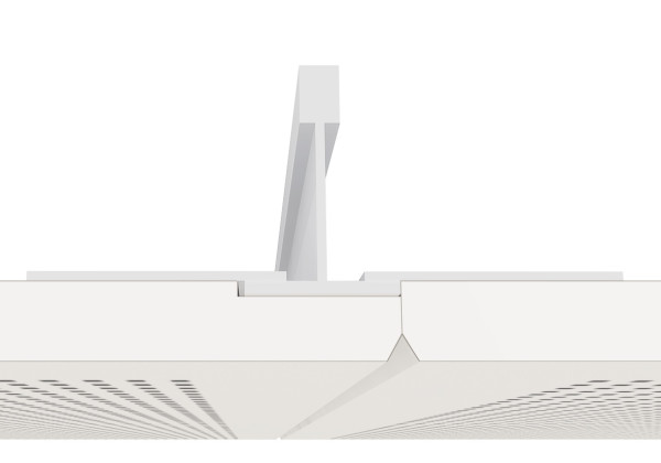 Knauf Contur Quadril 12.5mm 600x600mm weiß lackiert Fv. grau