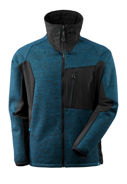 MASCOT® ADVANCED Strickjacke m. Membran Dunkelpetroleum/ schwarz Gr. XL