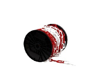 SWG KS-Absperrkette Rot/Weiss 6mm 25lfm Rolle