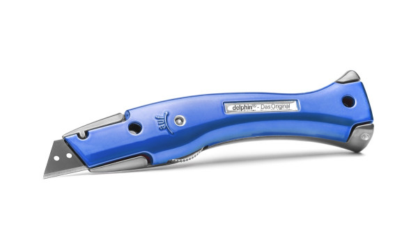 Delphin®-03 Style Edition Candy Schw-Bla Universalmesser inkl. Kunststoffköcher