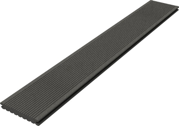 Barfußdiele CLASSIC massiv schiefergrau 3600x145x21mm