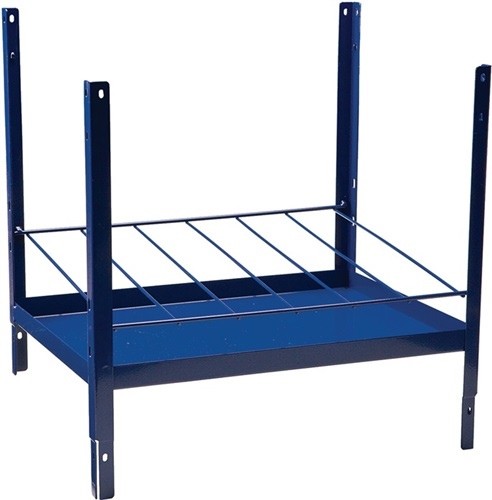 Element półki LOGS 170 W520xS540xG390mm niebieski RAL 5022 6 rzędów na wkłady LOGS
