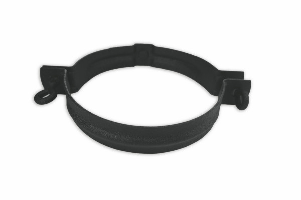 Haushaut Standrohrschelle Stahl vz DN 100 M10 Anthrazit Pearls