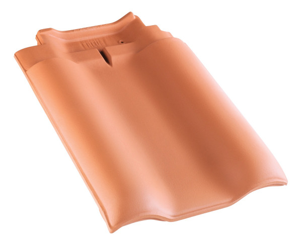 Erlus E58 / E58 S verge tile left natural red - N