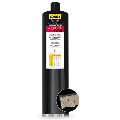 Samedia Diamant-Bohrkrone DBK Ø162x450mm Aufnahme 1 1/4"" UNC