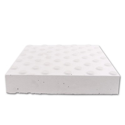 Faserbeton Blindenleitplatte 35/35/6.5cm dyckerhoffweiss OF Noppen diagonal