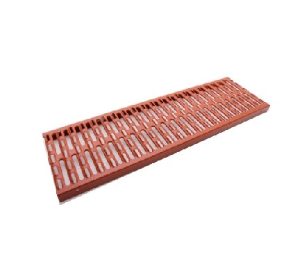 LEH PB Sicherheits-Laufrost 250x3000mm ziegelrot