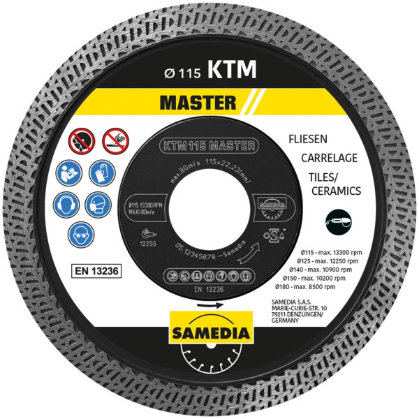 Tarcza tnąca Samemedia MASTER KTM Ø 115x22,23