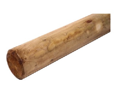 Drewno okrągłe frezowane 120 mm x 5,00 m, świerk/jodła, impregnowane ciśnieniowo