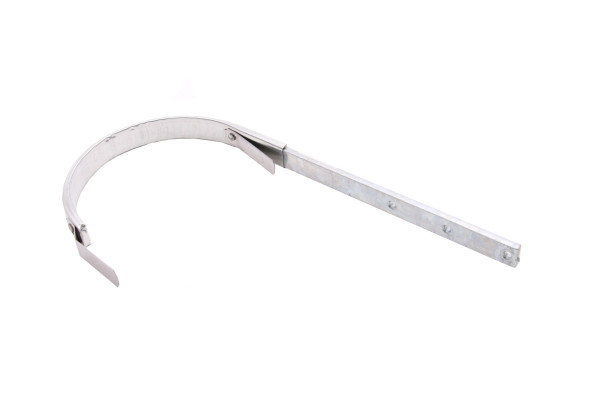 LEH ZN umm. Rinnenhaken halbrund 40-25/8mm langer Zuschnitt