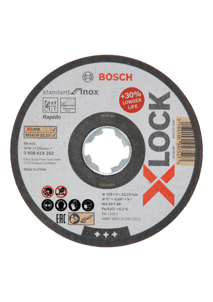 Bosch Trennscheibe X-LOCK Standard for Inox Ø125x1mm