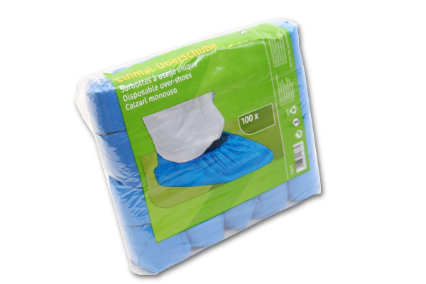 Rual-Tex Überziehschuh blau m. Gummizug knöchelhoch 41x15cm