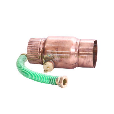 Kupfer Regenwassersammler "MIMAX-F" 100mmØ mit Feinfilter und Anschlußset