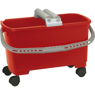 Triuso Eimer m. Doppelrollenaufsatz u. 4 Rädern