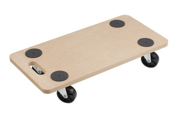 Transportroller MDF 200 kg 590x290x18mm Rad Ø 75mm