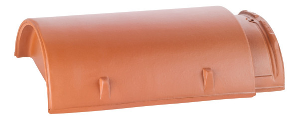 Erlus Ridge finishing tile No.15 red engobed - N