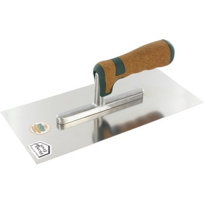 Triuso Glättekelle 28x13cm Serie Korkgriff rostfrei ungezahnt