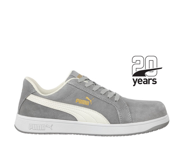 Puma Iconic Suede Gray Low S1PL ESD FO HRO SR Sicherheitsschuh grau Gr. 44