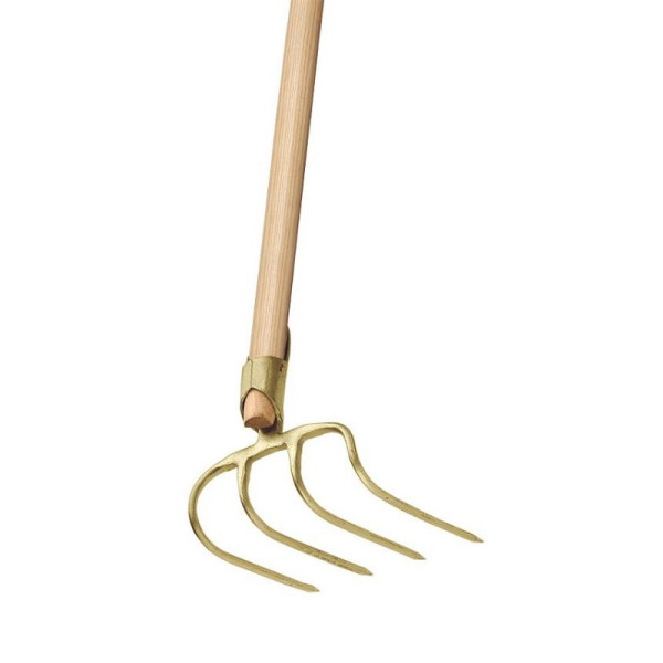 Ideal Dunghacke gold 4 Zinken Federdülle