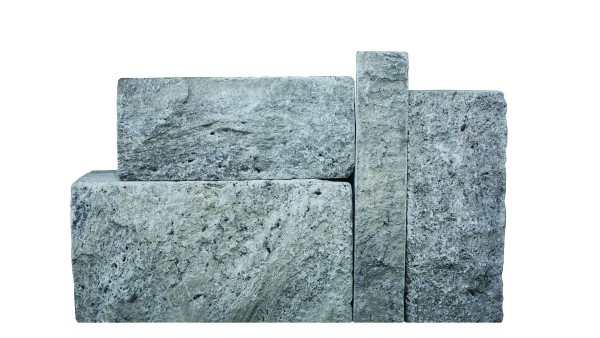 Lagotrade Silver silbergrau Mauerstein 30-50/22,5/18-20 cm