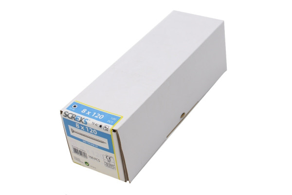 SWG Holzbauschraube Vz Tx 40 8.0x120 m. Senkkopf - 100 Stück