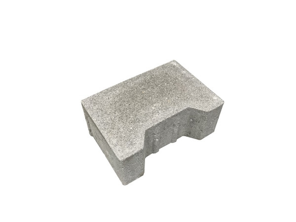 BWL H-Doppelverbundpflaster 8cm Anfangsstein grau mit Fase