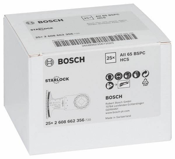 Bosch Tauchsägeblatt HCS Hartholz AIZ 65 BSC