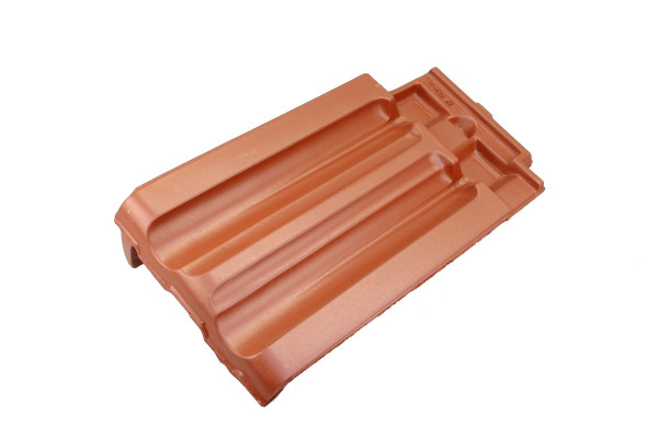 CRE RUSTICO verge tile left shade copper red engobed DOR -ALT