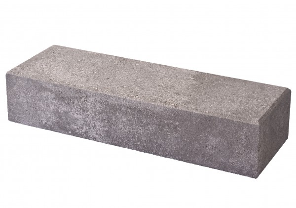 Weserwaben Trend-Line Long Abdeckstein 57x19x12.5cm grau-weiß meliert