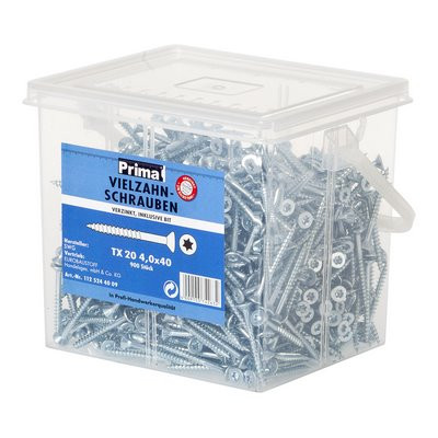 Prima Vielzahn vz Eimer inkl. Bit TX 20 4.0x40mm - 900 Stück