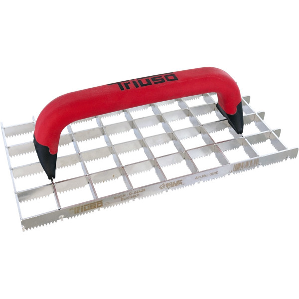 Triuso Profi-Schleifraspel Schleiftiger 290x150mm Edelstahl rostfrei 2-K Griff