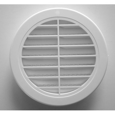 Upmann ventilation grille round DN 125 white 66613