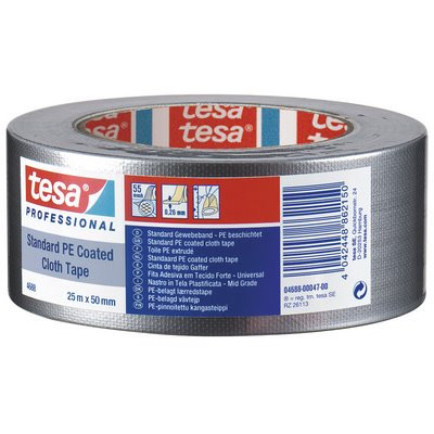 Standardowa taśma tekstylna tesaband® 25mx50mm 04 czarna - 4688