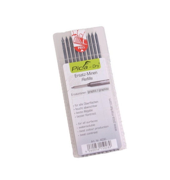 Pica-Dry Graphitminen-Set grau 10tlg - 4030