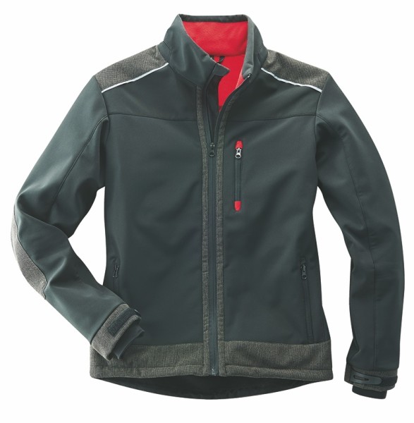 Scheibler Softshelljacke Madison schwarz/rot Gr. S