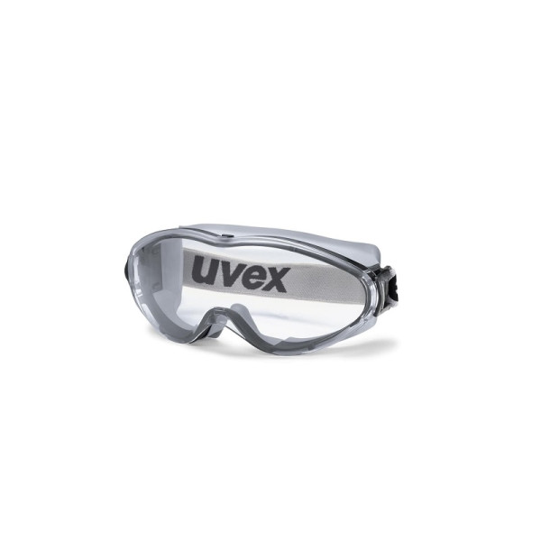Uvex full-vision goggles ultrasonic colorless sv excell gray/black